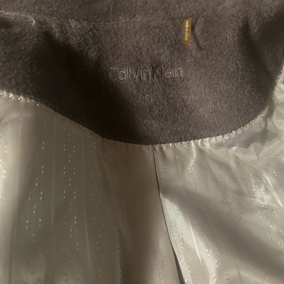 Womens Classic Coat Lapel Collar Open Front Belted Jacket Size: S/M - Picture 7 of 9